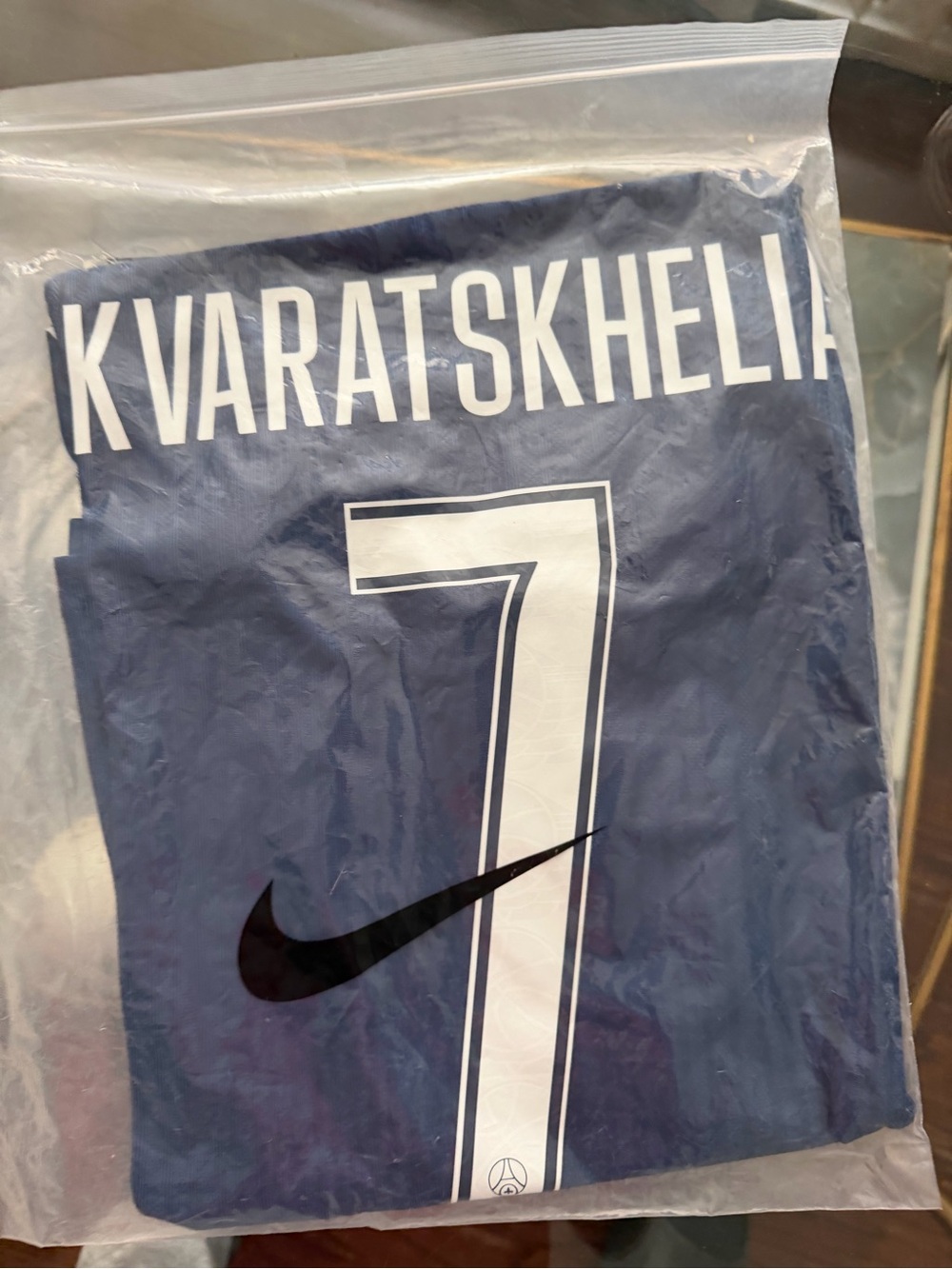 Nike Men's Navy Blue Kvaratskhelia #7 Jersey